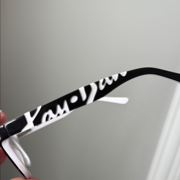 Ray-Ban Black and White Eyeglasses - Picture 6 of 9